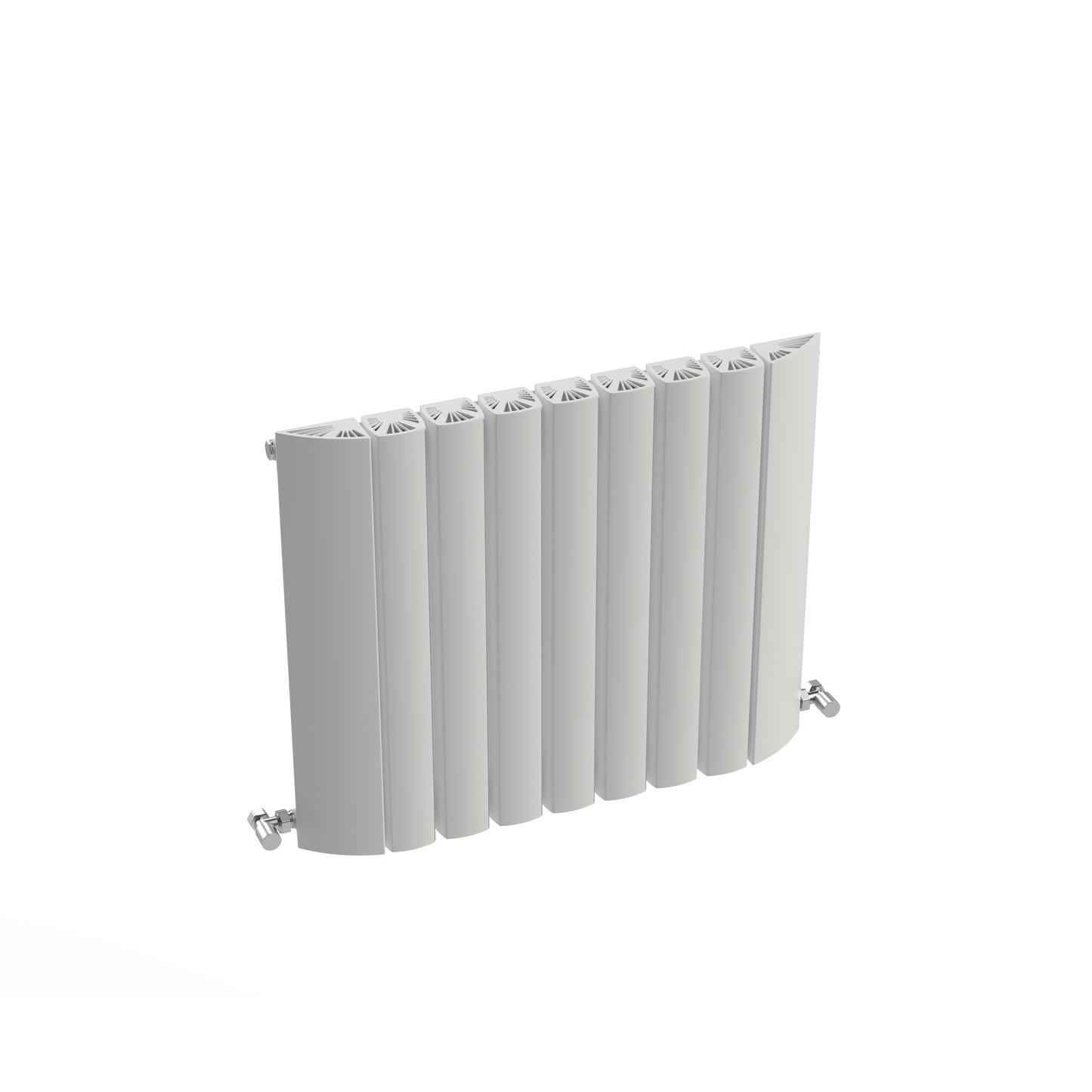 Carisa Gaia Radiateur en Aluminium Horizontal Design Moderne Blanc