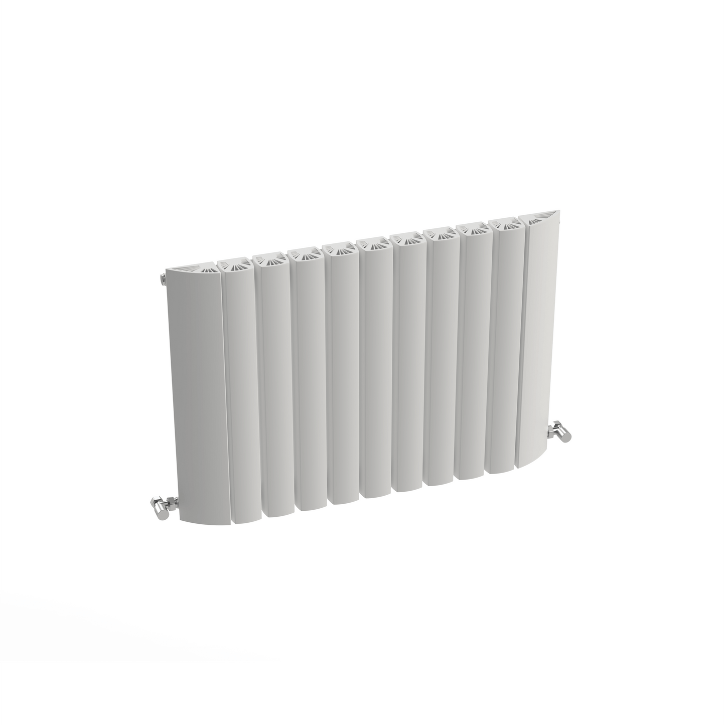 Carisa Gaia Radiateur en Aluminium Horizontal Design Moderne Blanc