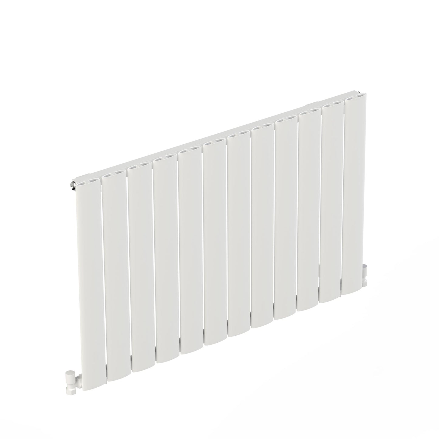 Carisa Elliptic Radiateur en Aluminium Horizontal Design Moderne Blanc