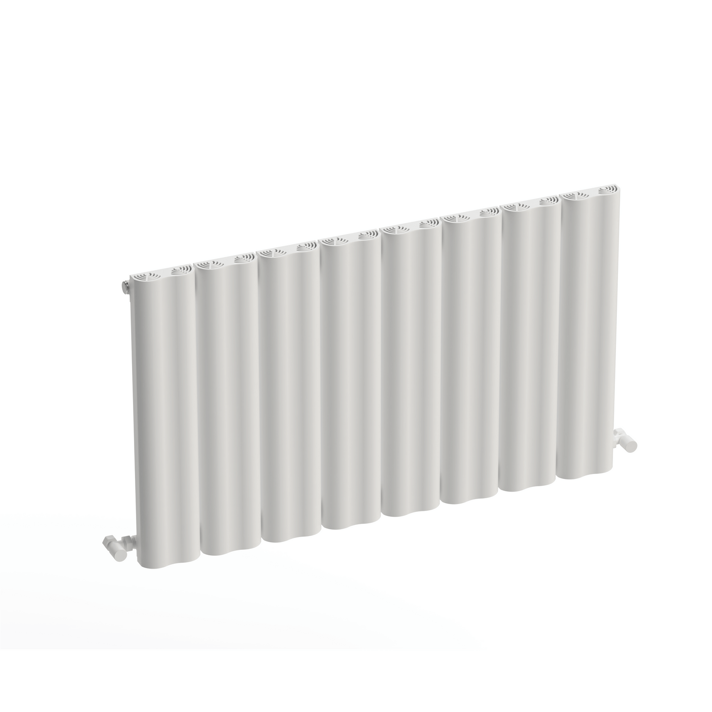 Carisa Wave Radiateur en Aluminium Horizontal Design Moderne Blanc