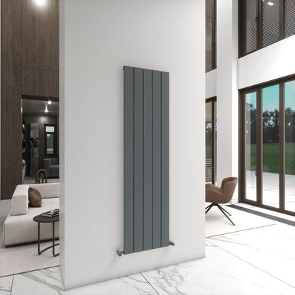 Carisa Angers Radiateur en Aluminium Vertical Design Moderne Gris Clair