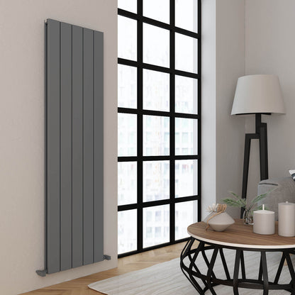 Carisa Angers Radiateur en Aluminium Vertical Design Moderne Gris Clair