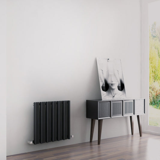 Carisa Barkod Radiateur en Acier Horizontal Design Moderne Noir