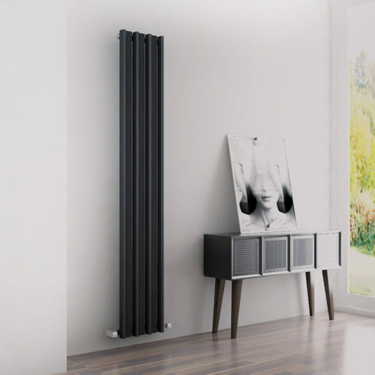 Carisa Barkod Radiateur en Acier Vertical Design Moderne Noir