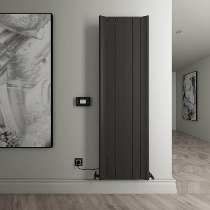 Carisa Boreas Hybrid B Radiateur Électrique Vertical Design Moderne Noir