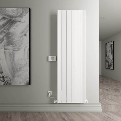 Carisa Boreas Hybrid B Radiateur Électrique Vertical Design Moderne Blanc