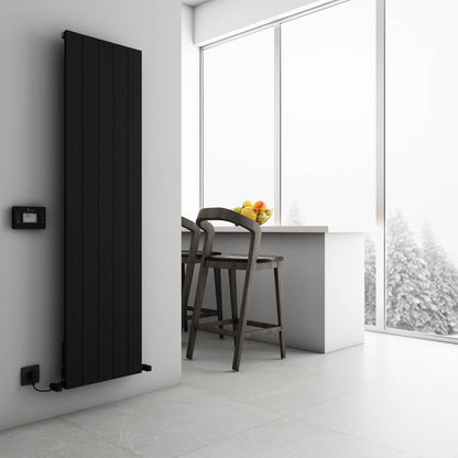 Carisa Boreas Hybrid M Radiateur Électrique Vertical Design Moderne Noir