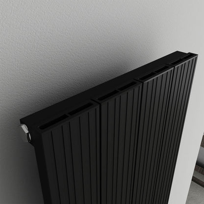 Carisa Boreas Hybrid M Radiateur Électrique Vertical Design Moderne Noir