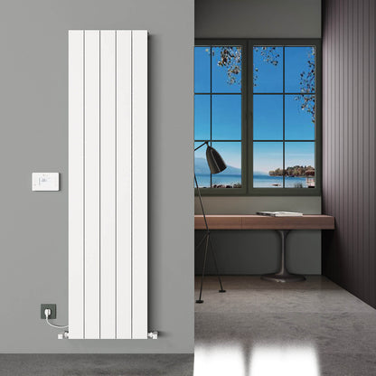 Carisa Boreas Hybrid N Radiateur Électrique Vertical Design Moderne Blanc