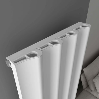 Carisa Boreas Hybrid S Radiateur Électrique Vertical Design Moderne Blanc