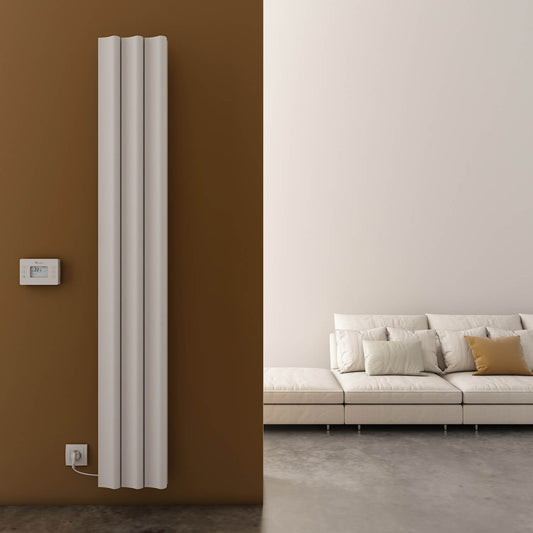 Carisa Boreas S Radiateur Électrique Vertical Design Moderne Blanc