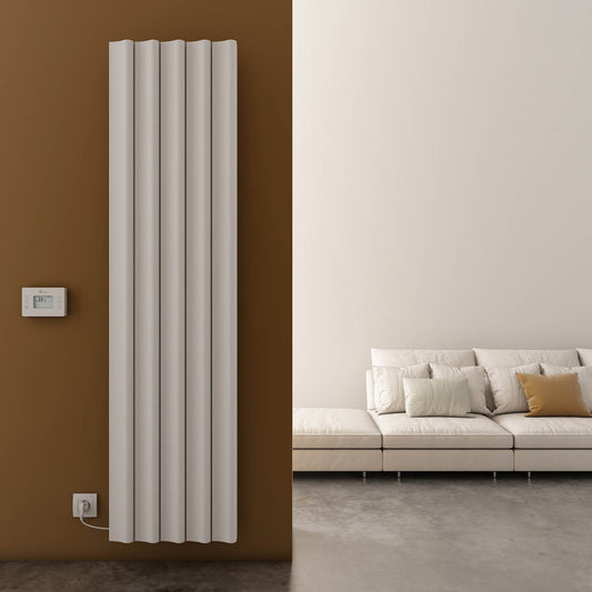 Carisa Boreas S Radiateur Électrique Vertical Design Moderne Blanc