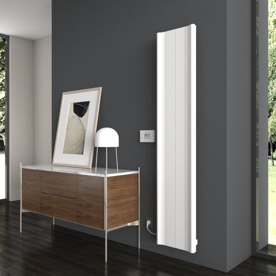 Carisa Boreas B Radiateur Électrique Vertical Design Moderne Blanc