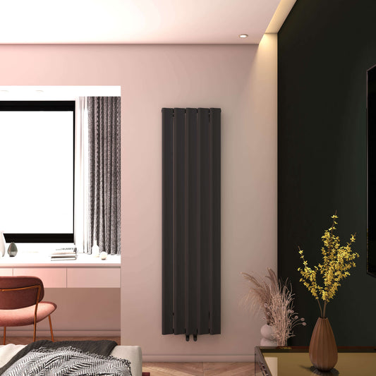 Carisa Burano S Radiateur en Aluminium Vertical Design Moderne Anthracite