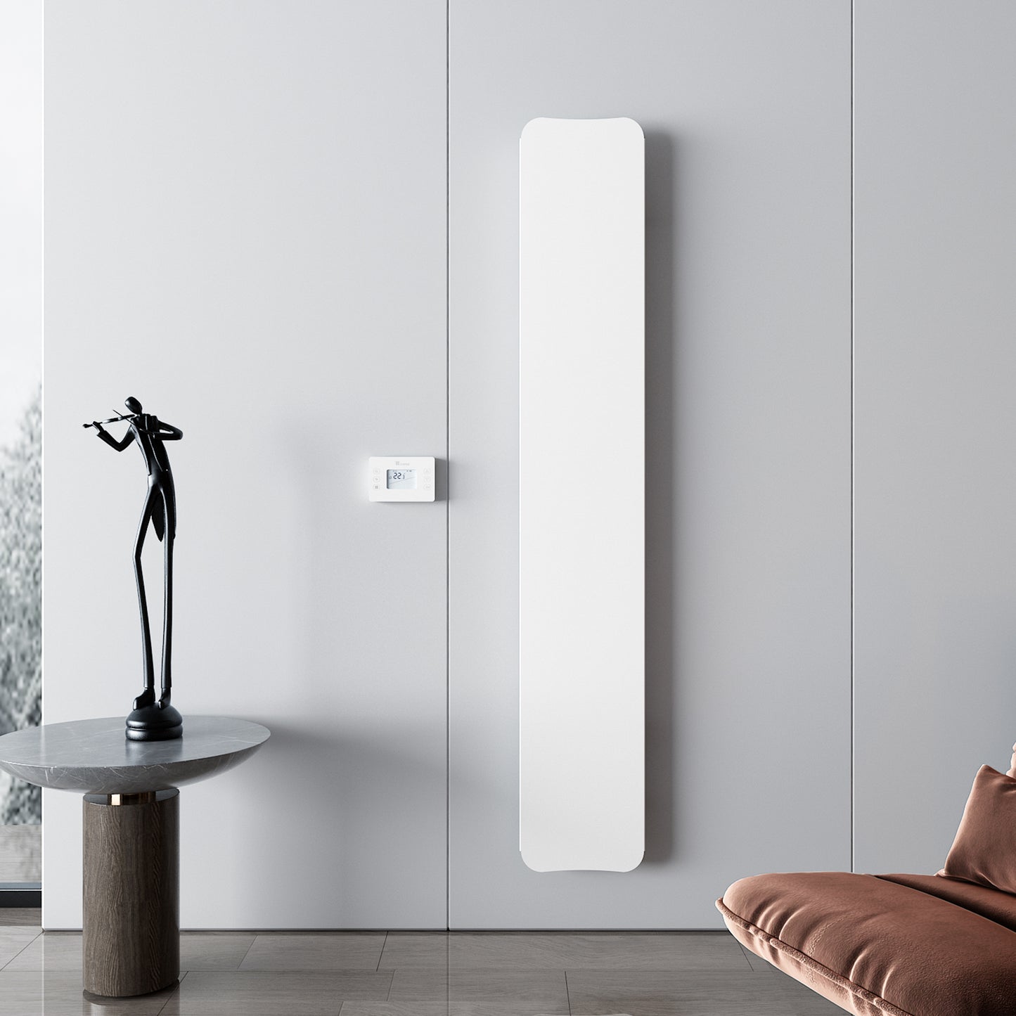 Carisa Boreas Flat radiateur électrique – thermostat Wi-Fi intelligent