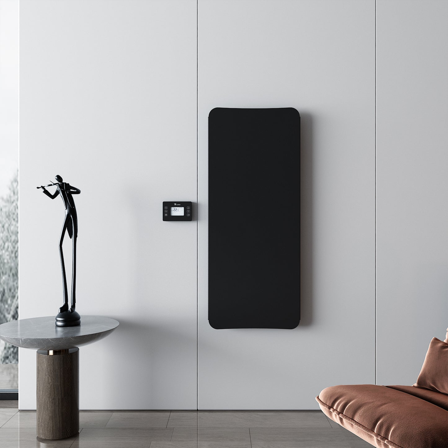 Carisa Boreas Flat radiateur électrique – thermostat Wi-Fi intelligent