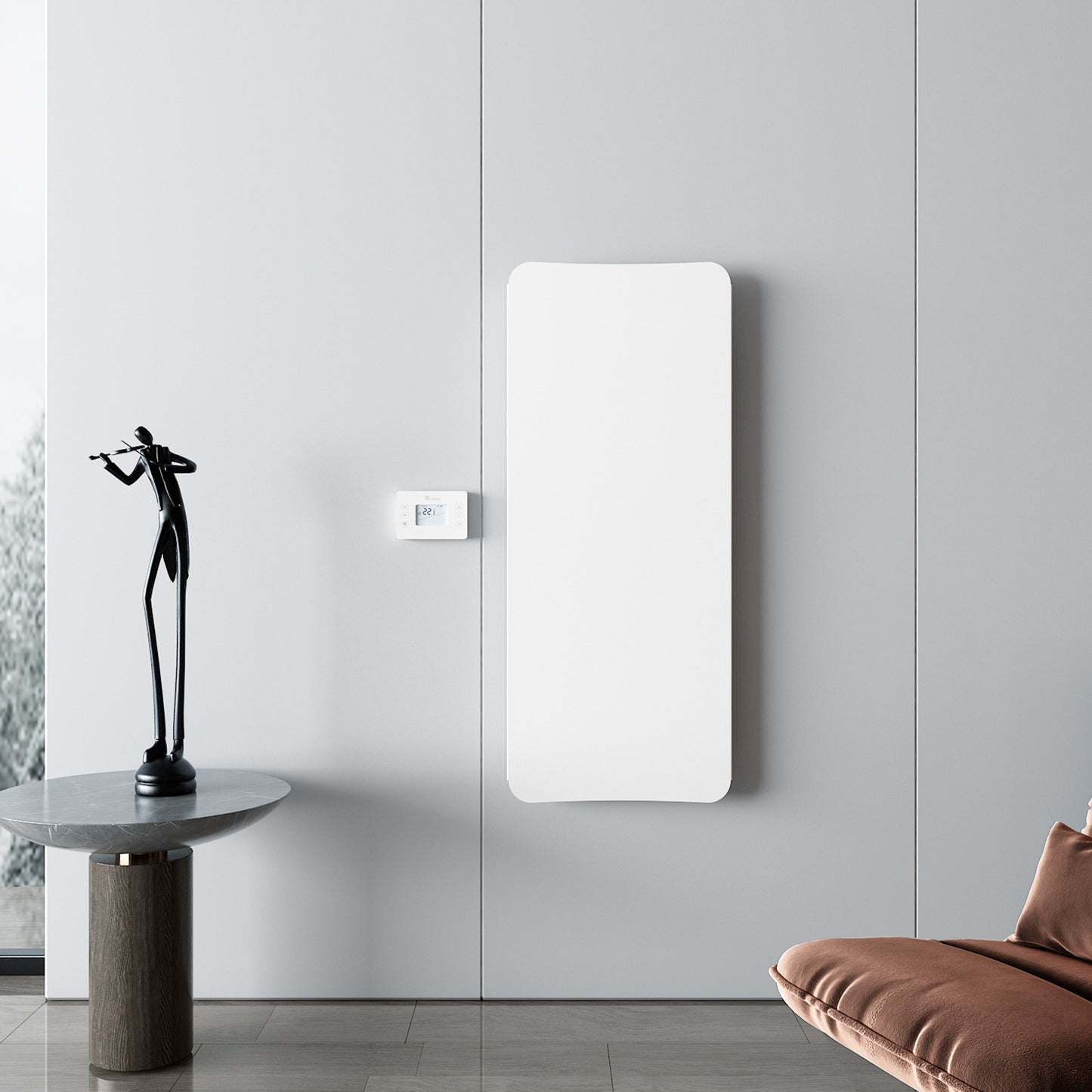 Carisa Boreas Flat radiateur électrique – thermostat Wi-Fi intelligent
