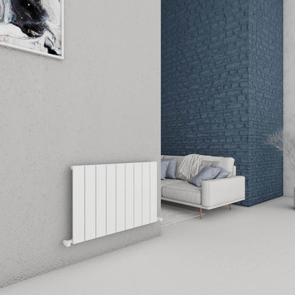 Carisa Chambord Radiateur en Aluminium Horizontal Design Moderne Blanc