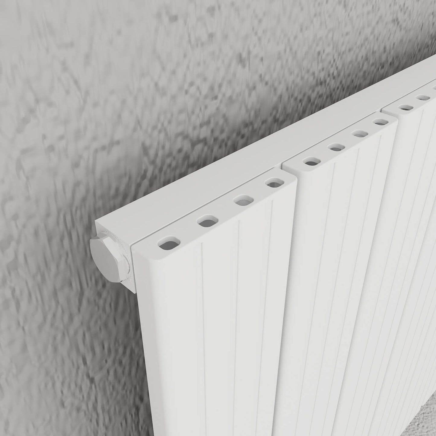 Carisa Chambord Radiateur en Aluminium Horizontal Design Moderne Blanc