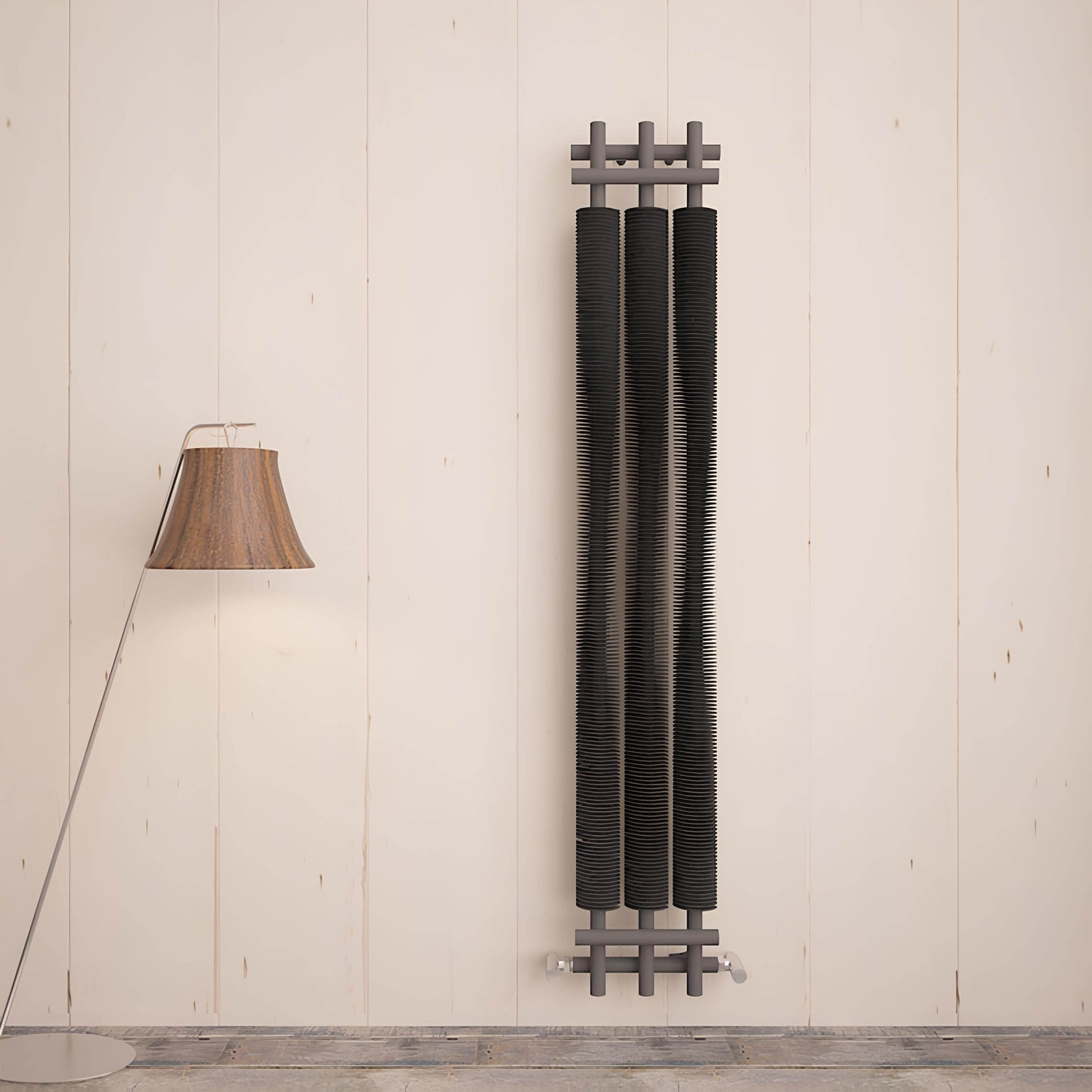 Carisa Dora Radiateur en Acier Vertical Design Moderne Gris Clair