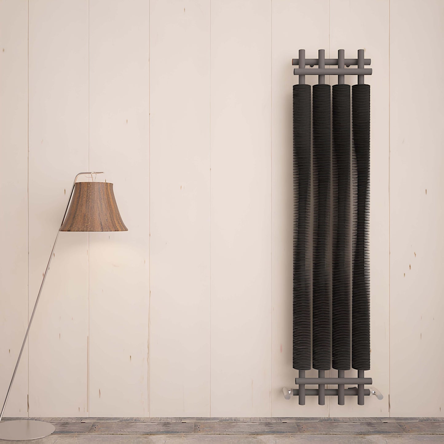 Carisa Dora Radiateur en Acier Vertical Design Moderne Gris Clair