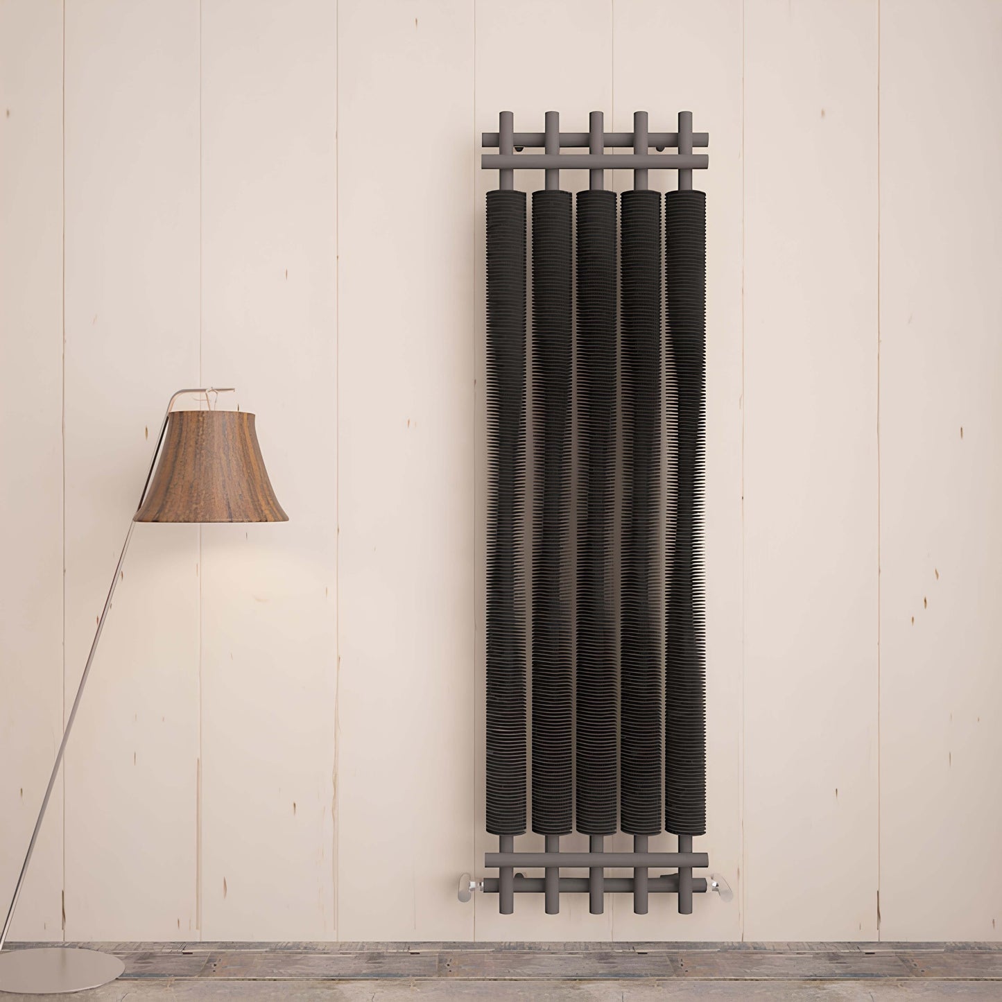 Carisa Dora Radiateur en Acier Vertical Design Moderne Gris Clair