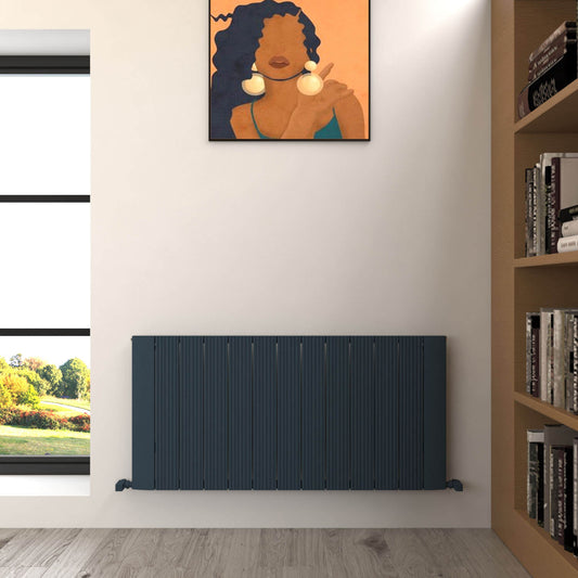 Carisa Dune Radiateur en Aluminium Horizontal Design Moderne Anthracite