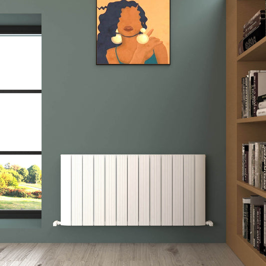 Carisa Dune Radiateur en Aluminium Horizontal Design Moderne Blanc