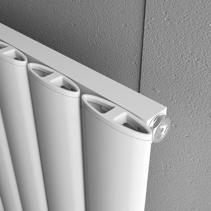 Carisa Elliptic Radiateur en Aluminium Horizontal Design Moderne Blanc