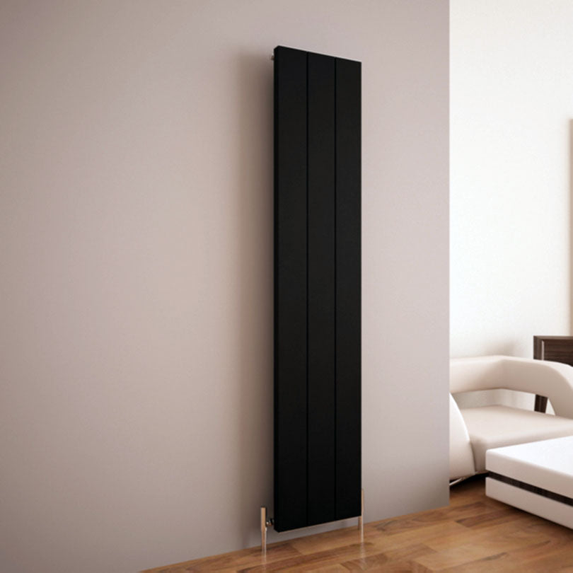 Carisa Elvino Radiateur en Aluminium Vertical Design Moderne Noir