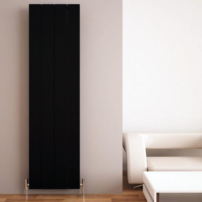 Carisa Elvino Radiateur en Aluminium Vertical Design Moderne Noir