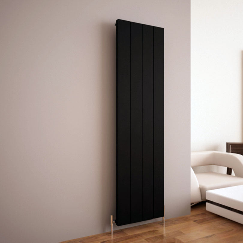 Carisa Elvino Radiateur en Aluminium Vertical Design Moderne Noir