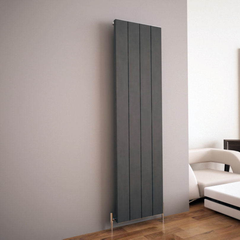 Carisa Elvino Radiateur en Aluminium Vertical Design Moderne Gris foncé