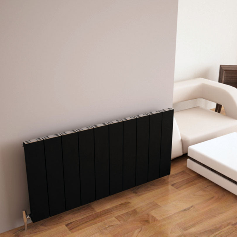 Carisa Elvino Radiateur en Aluminium Horizontal Design Moderne Noir