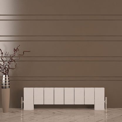 Carisa Elvino Floor Radiateur en Aluminium Horizontal Design Moderne Blanc