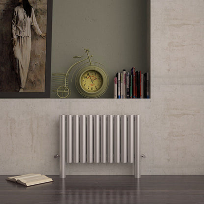 Carisa Fortuna Radiateur en Acier Inoxydable Horizontal Design Moderne Satiné Poli