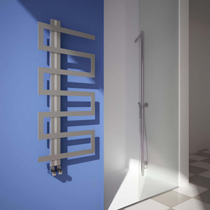 Carisa Ibiza Sèche-Serviettes en Acier Inoxydable Design Moderne Satiné Poli