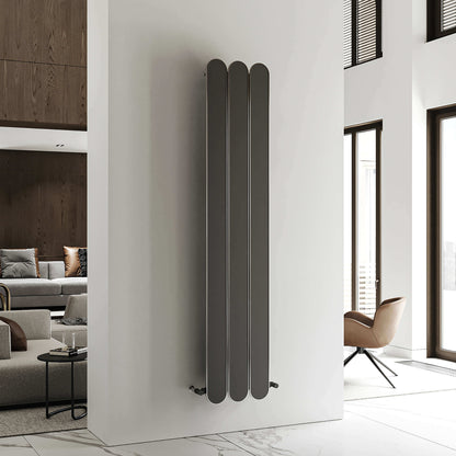 Carisa Magico Radiateur en Aluminium Vertical Design Moderne Noir