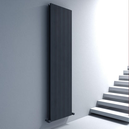 Carisa Monza Radiateur en Aluminium Vertical Design Moderne Anthracite