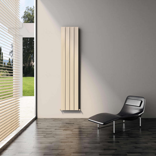 Carisa Moscow C Radiateur en Aluminium Vertical Design Moderne Blanc