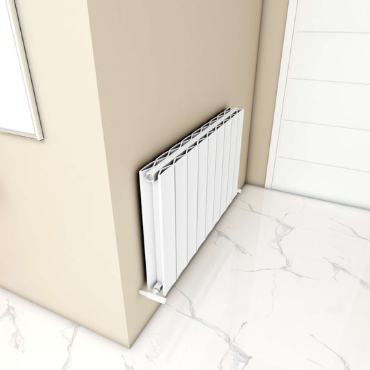 Carisa Moscow C Radiateur en Aluminium Horizontal Design Moderne Blanc