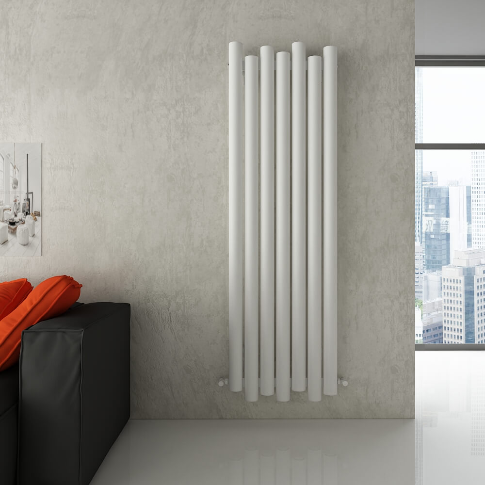 Carisa Motion Radiateur en Aluminium Vertical Design Moderne Blanc