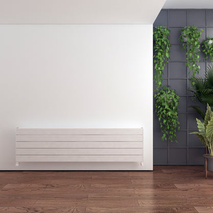 Carisa Monza Double Xl Radiateur en Aluminium Horizontal Design Moderne Blanc