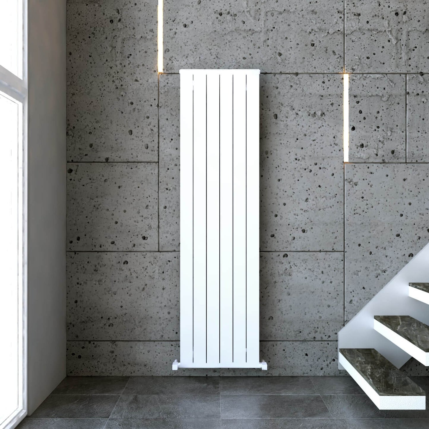 Carisa Mack Radiateur en Aluminium Vertical Design Moderne Blanc