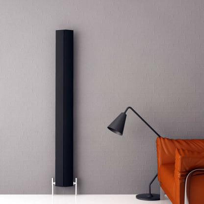 Carisa Nixie Radiateur en Aluminium Vertical Design Moderne Noir