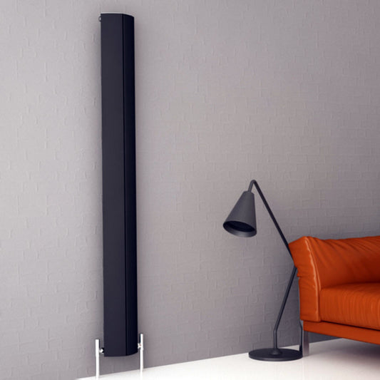 Carisa Nixie Radiateur en Aluminium Vertical Design Moderne Noir