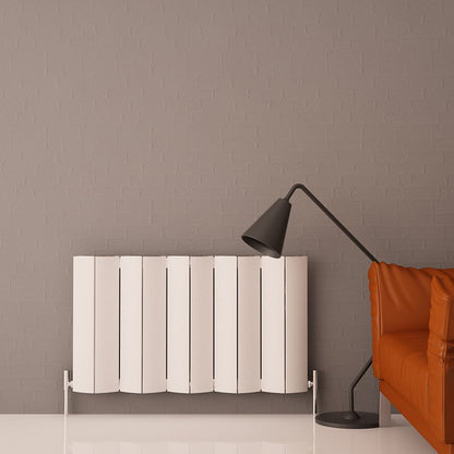 Carisa Nixie Radiateur en Aluminium Horizontal Design Moderne Blanc