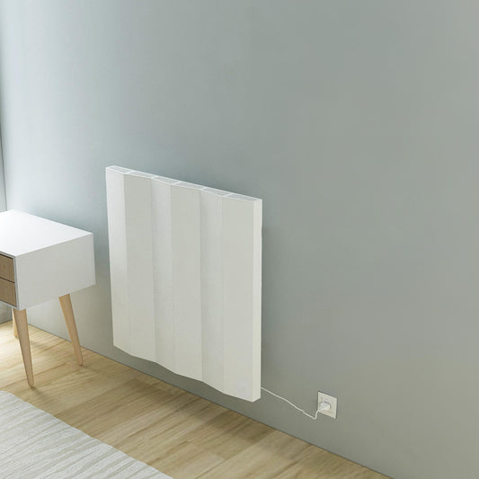 Carisa Notus V Radiateur Électrique Horizontal Design Moderne Blanc