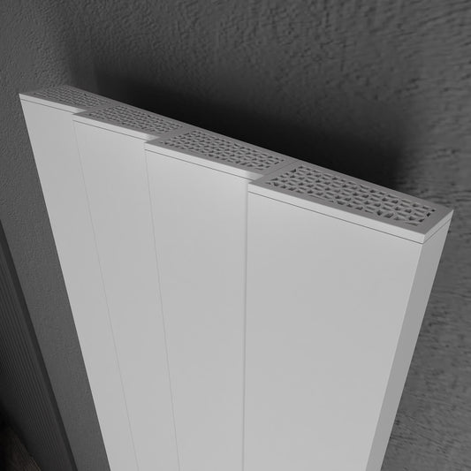 Carisa Notus Z Radiateur Électrique Horizontal Design Moderne Blanc