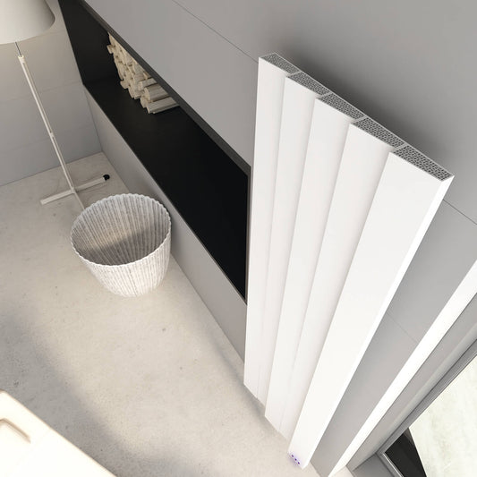 Carisa Notus Z Radiateur Électrique Vertical Design Moderne Blanc